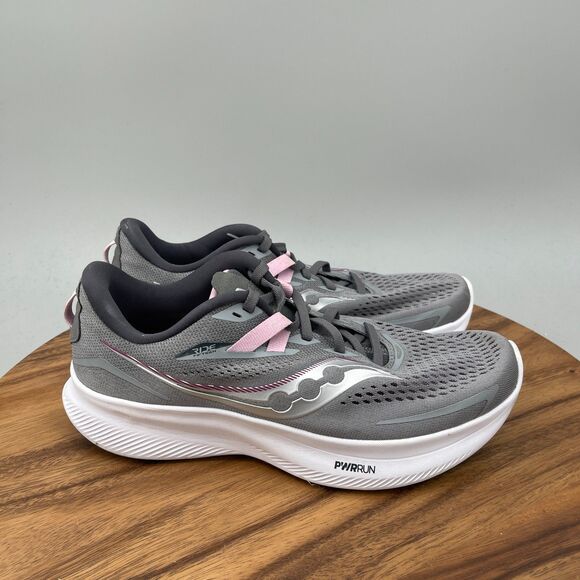 Saucony Shoes - Saucony Ride 15 Shoes Womens Size 9.5 W Gray Running Comfort Walking Sneaker Gym